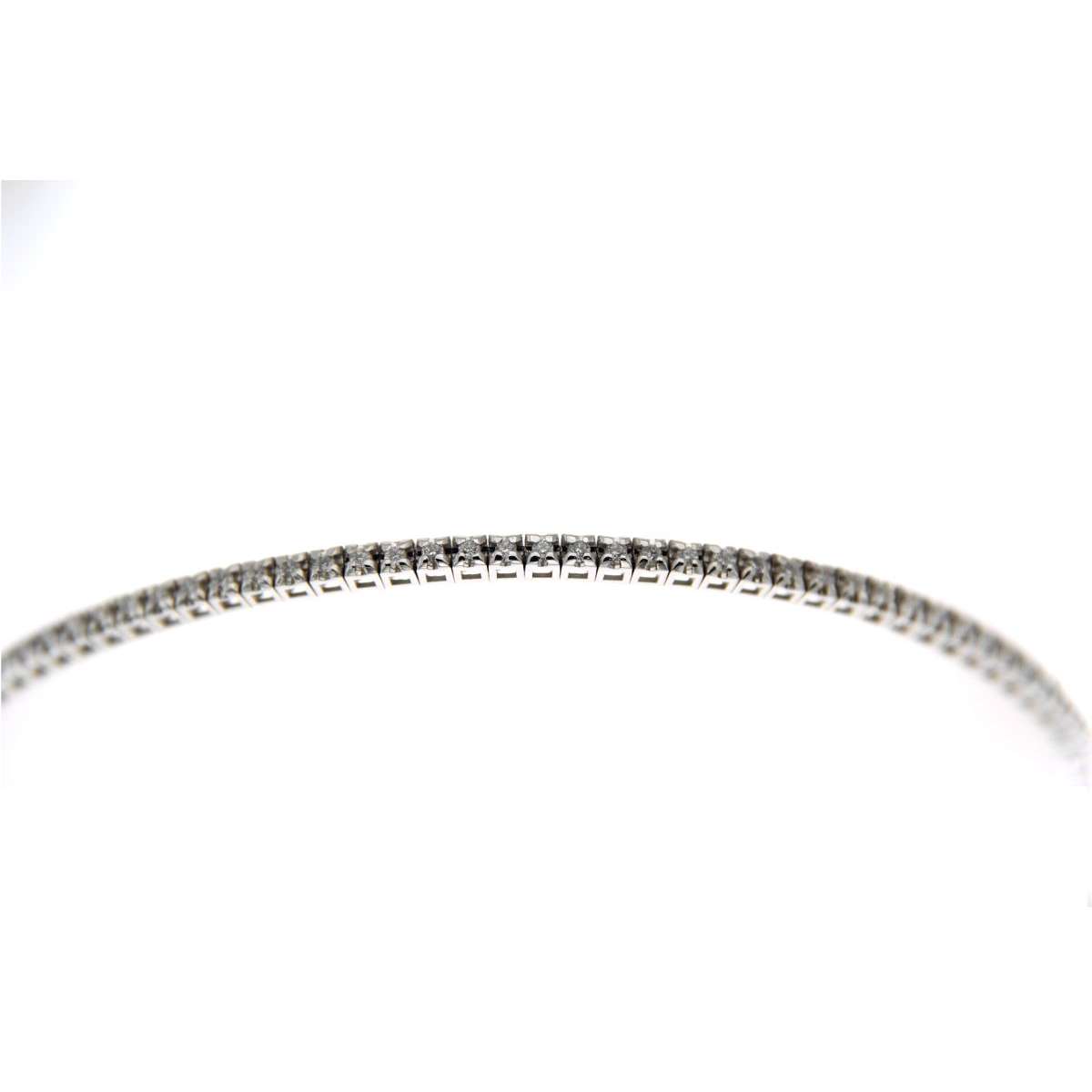 Bracciale tennis uomo oro bianco hot sale